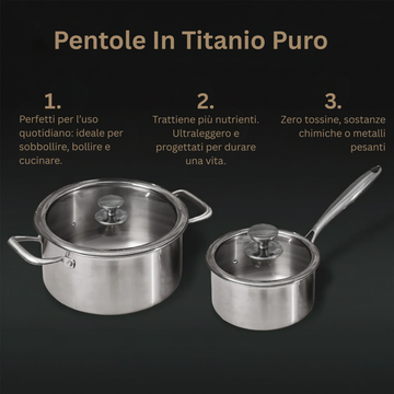Ollas de titanio puro